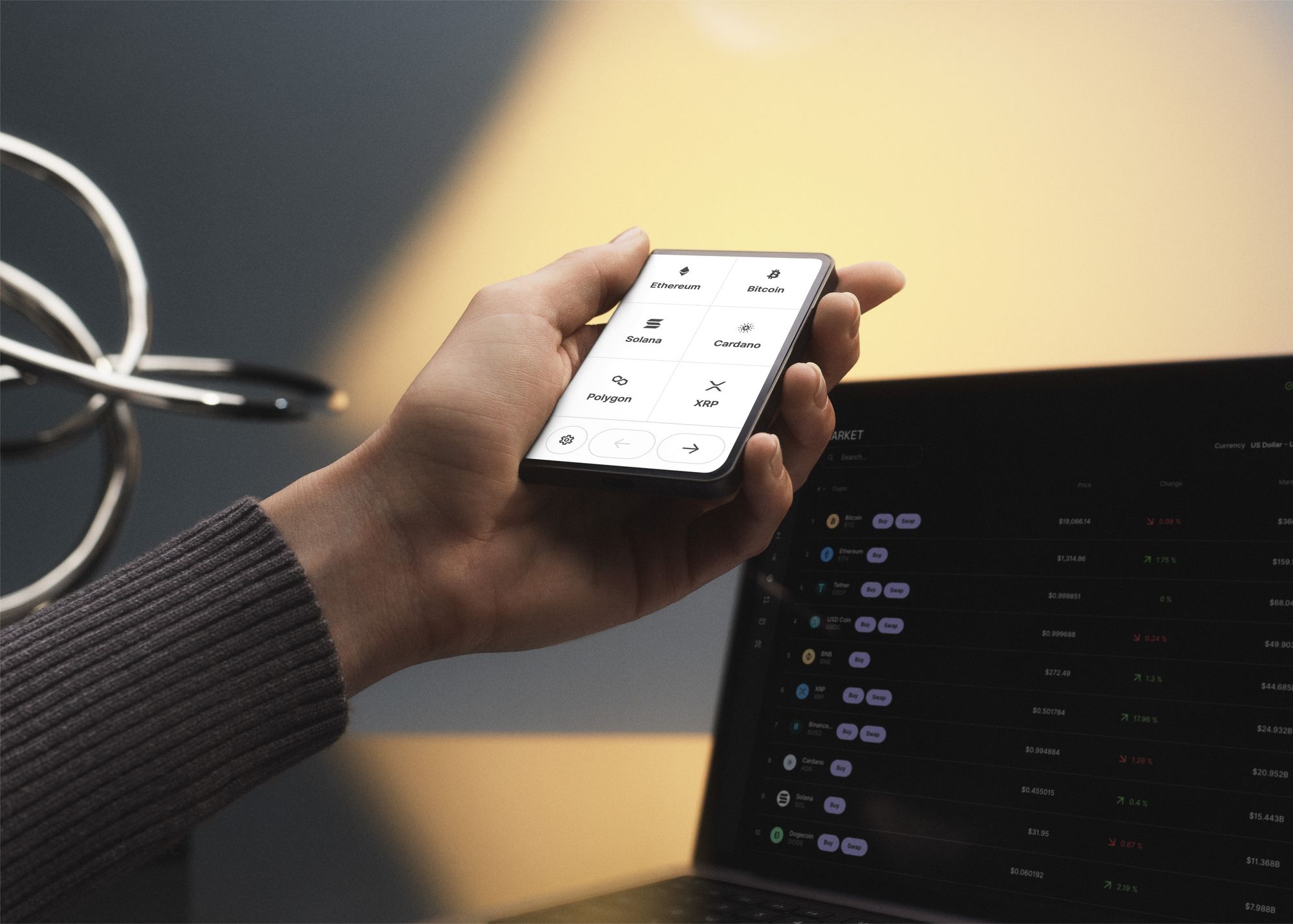 Ledger Stax｜旗舰级硬件设备｜支持无线+USB双模式连接-缩略图2
